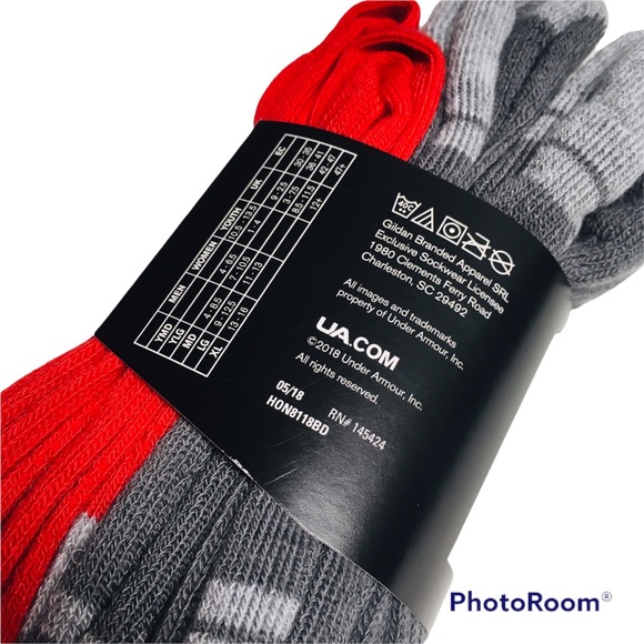 NWT Under Armour 4-Pk Athletic Crew Socks Sz M; Men's 4-8.5, Women's 7-10.5 NEW - Picture 5 of 13